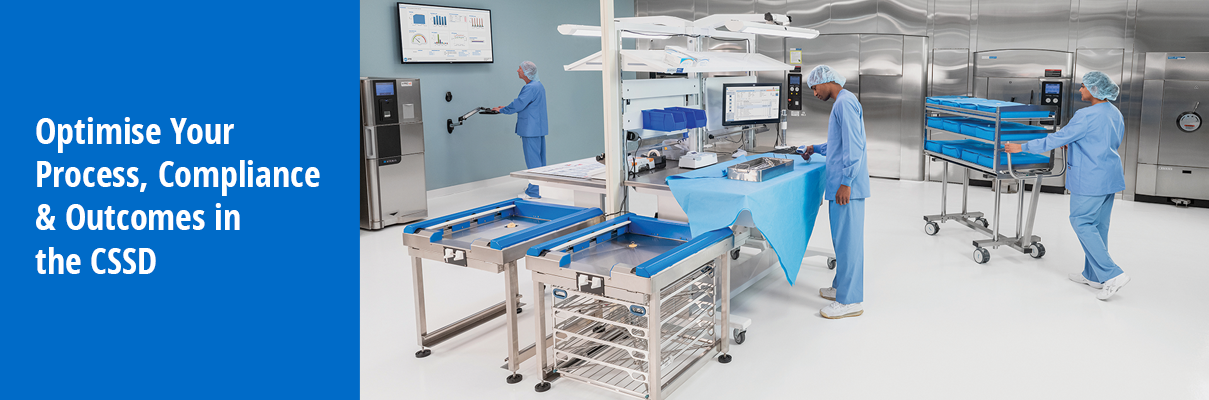 Central Sterilisation Department (CSSD) equipment supporting safe and efficient instrument reprocessing in an Australian hospital
