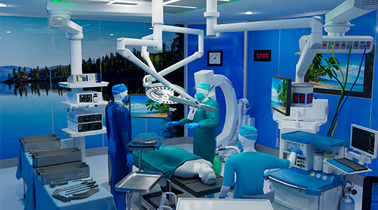 Operating Room 3D Rendering