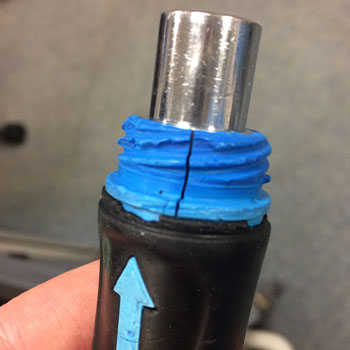 Camera damage on endoscope