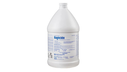 Désinfectant-stérilisant de haut niveau RAPICIDE™ et bandelettes de test