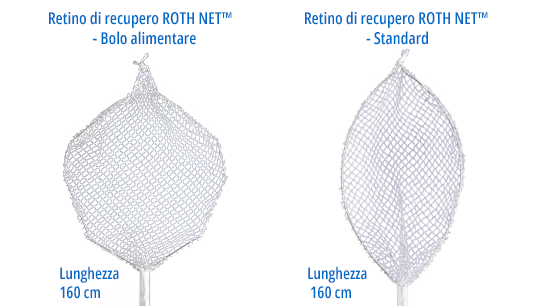 Retino di recupero ROTH NET™ - Bolo alimentare, Retino di recupero ROTH NET™ - Standard, Lunghezza 160 cm 