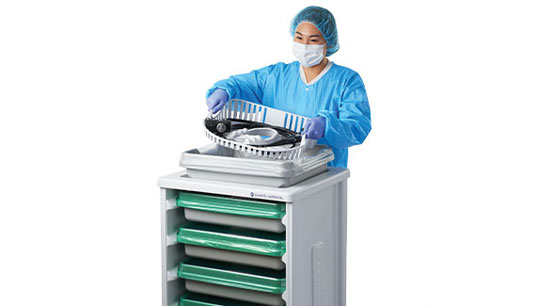 Sistema de transporte y almacenamiento a corto plazo CLEANASCOPE™ ADVANTAGE