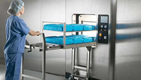 Equipo de carga del esterilizador a vapor