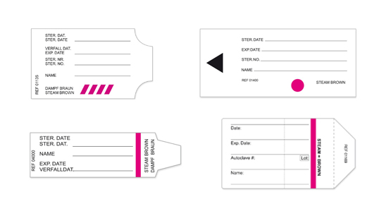 Etiquetas de recipientes