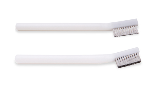 Burr cleaning brushes